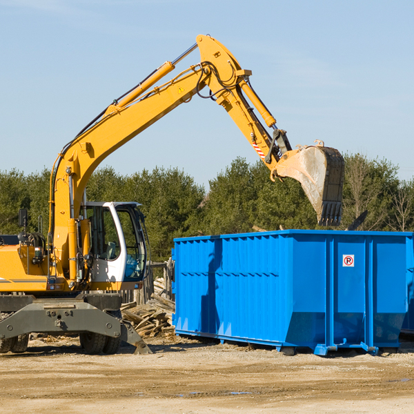 can i rent a residential dumpster for a construction project in Bridgewater SD